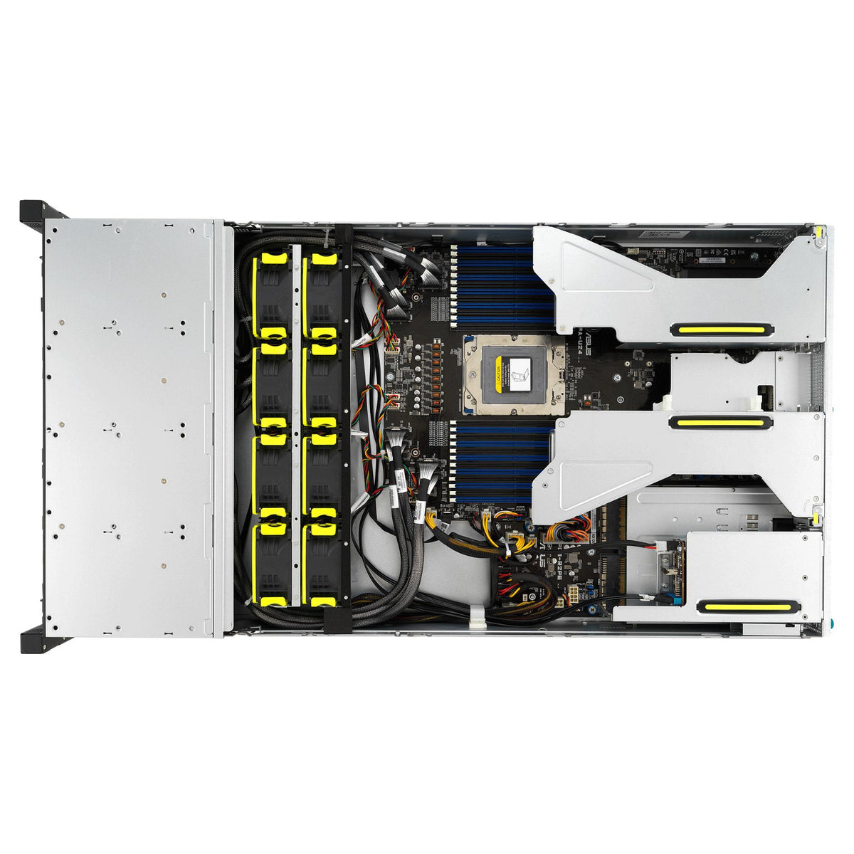 Barebone Server Asus Rack Server RS521A-E12-RS24U/1G/2kW/16NVMe/FAN/RH/OCP/GPU 2U Single Sockel SP5 90SF03X1-M000R0