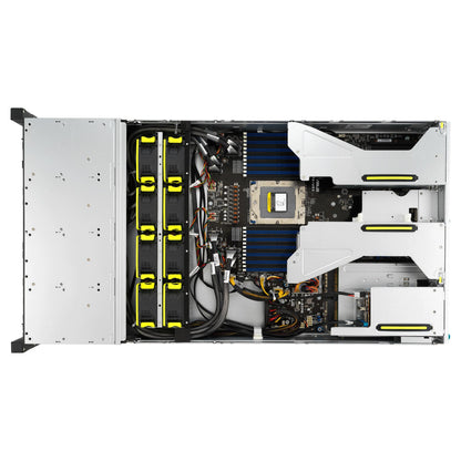 Barebone Server Asus Rack Server RS521A-E12-RS24U/1G/2kW/16NVMe/FAN/RH/OCP/GPU 2U Single Sockel SP5 90SF03X1-M000R0
