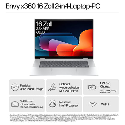 HP ENVY x360 16-ac0158ng CU5 125U/16GB/512SSD/W11 Home Touch