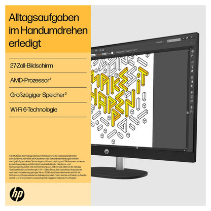 AIO HP All-in-One PC 27-cr0111ng RYZ3 7320U/8GB/512SSD/FreeDOS
