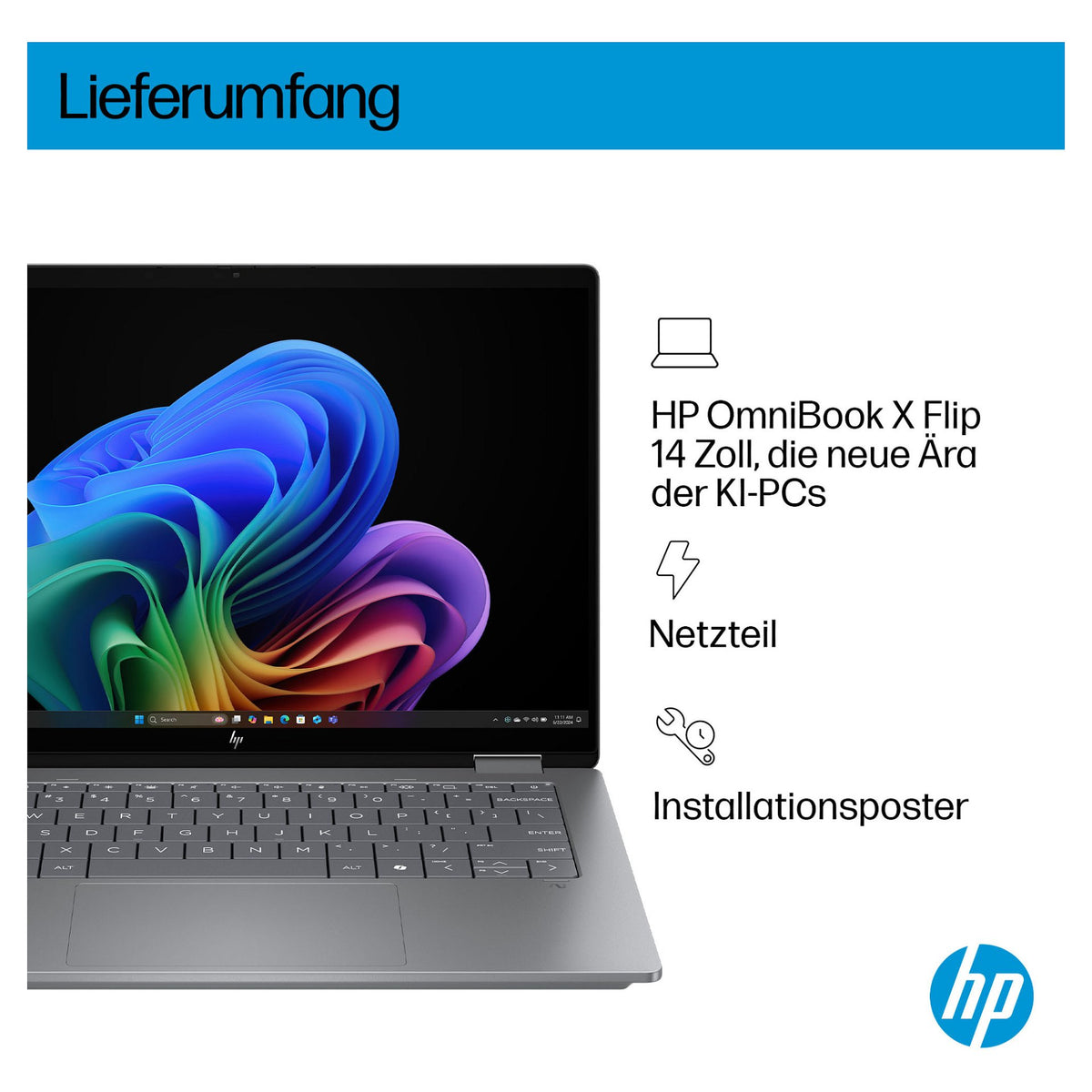 HP OmniBook X Flip 14-fk0154ng RYZ AI 5 340/16GB/512SSD/W11 Home Touch