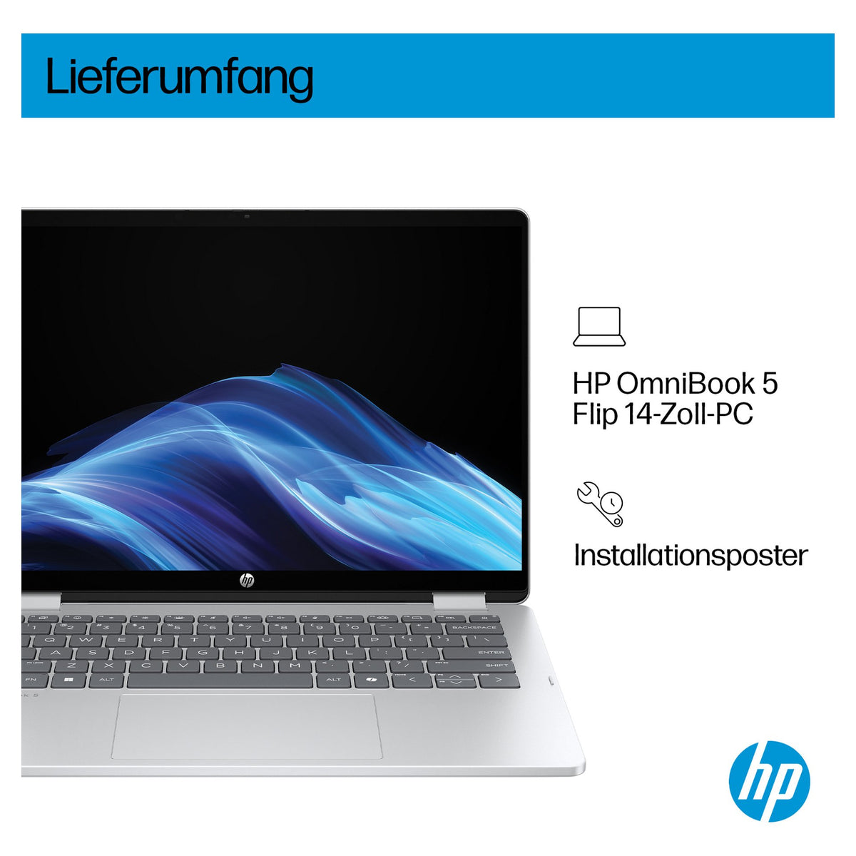 HP OmniBook 5 Flip 14-fp0132ng Core3 100U/8GB/512SSD/W11 Home
