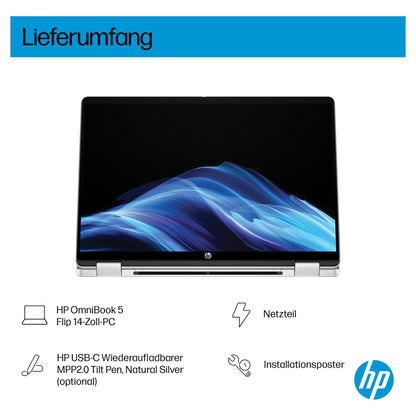 HP OmniBook 5 Flip 14-fp0132ng Core3 100U/8GB/512SSD/W11 Home