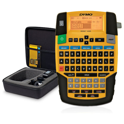 DYMO Rhino 4200 - Industrielles Beschriftungsgerät, QWERTZ-Tastatur, im KofferSet