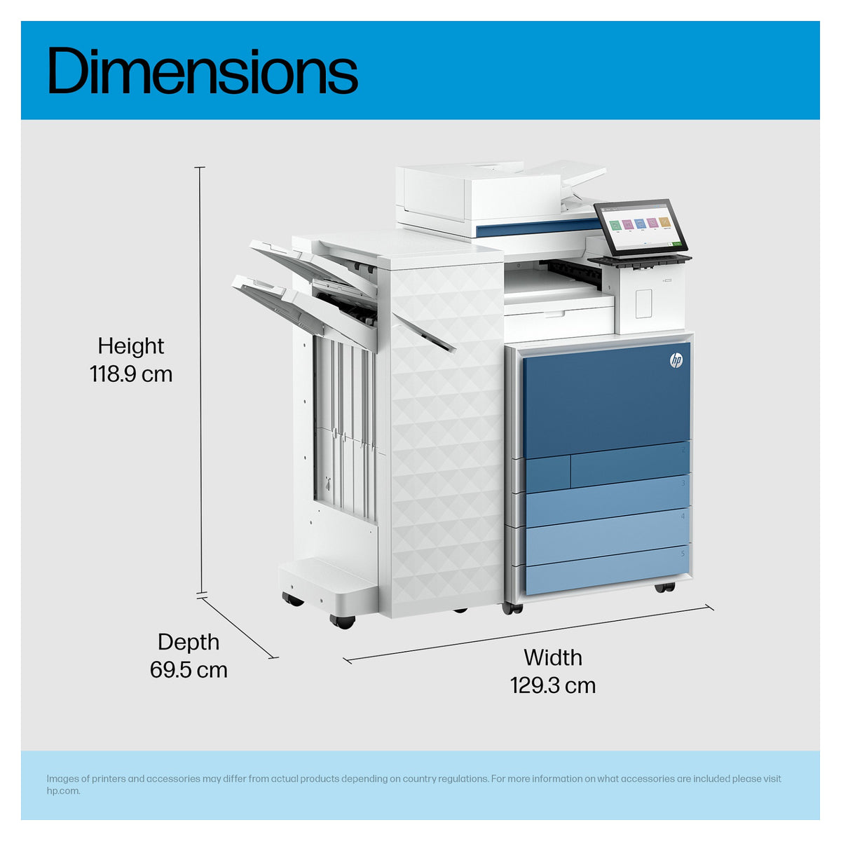 HP Color LaserJet Enterprise Flow MFP 8801z+ 60ppm
