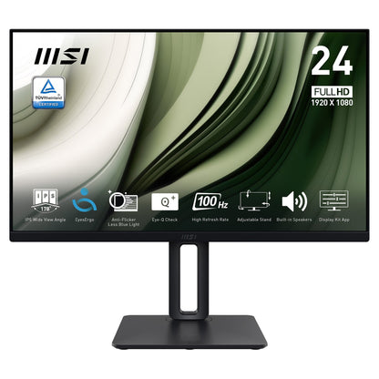 MSI PRO MP245PG Office Monitor - IPS Panel, 100Hz Höhenverstellbar (120mm)