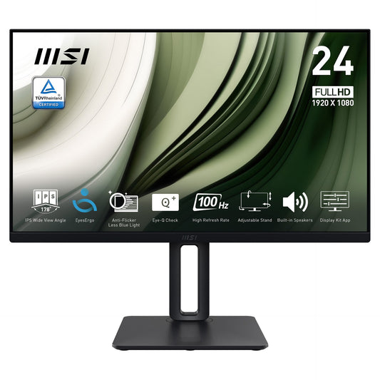 MSI PRO MP245PG Office Monitor - IPS Panel, 100Hz Höhenverstellbar (120mm)