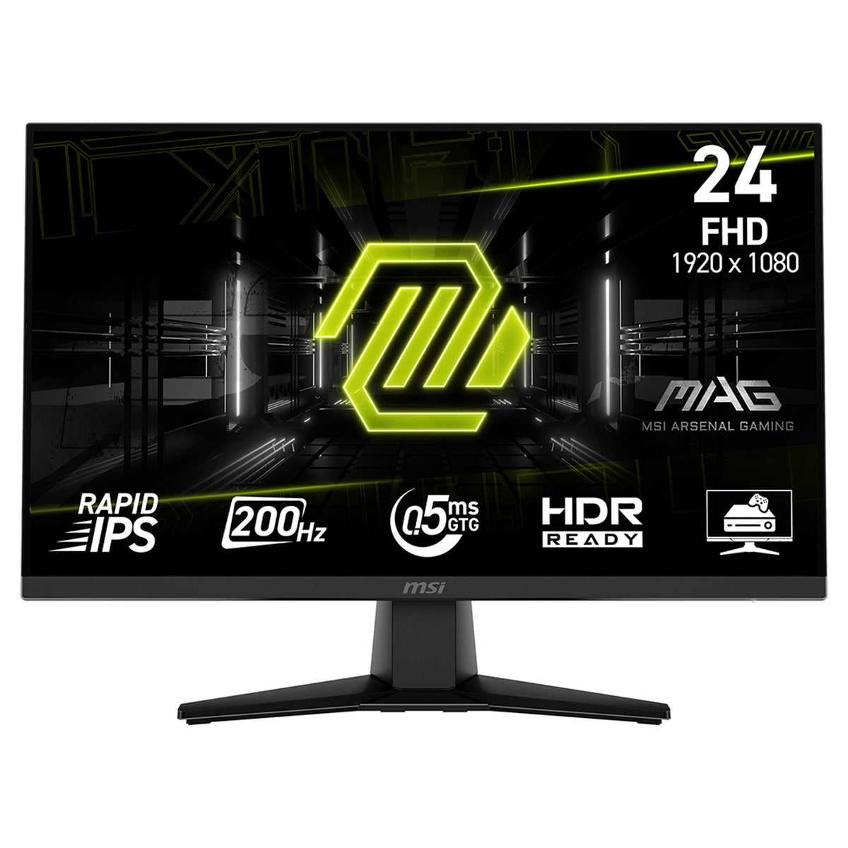MSI MAG 242F Flat Gaming TFT 24" FHD IPS 200Hz 0.5ms HDMI DP