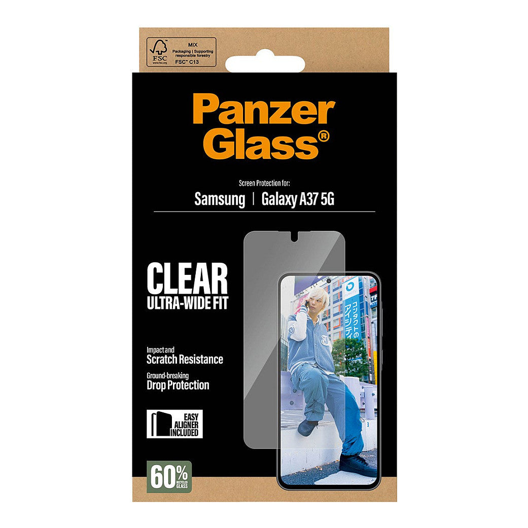 PanzerGlass Displayschutz Samsung Galaxy A37 | Ultra-Wide Fit m. EasyAligner