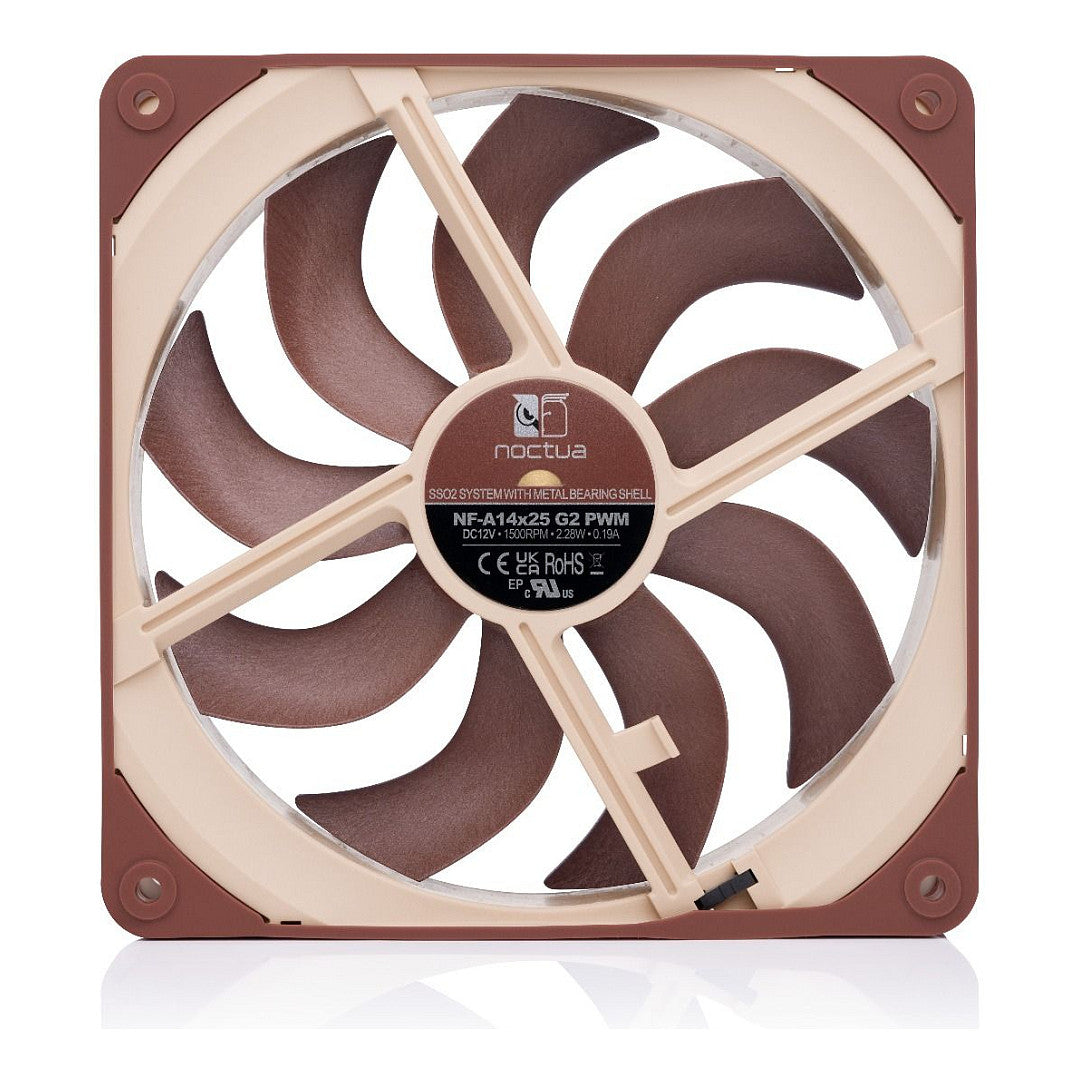 140mm Noctua NF-A14x25 G2 PWM (braun/beige, PWM-Anschluss, 140 mm)