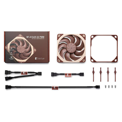 120mm Noctua NF-A12x25 G2 PWM braun/beige