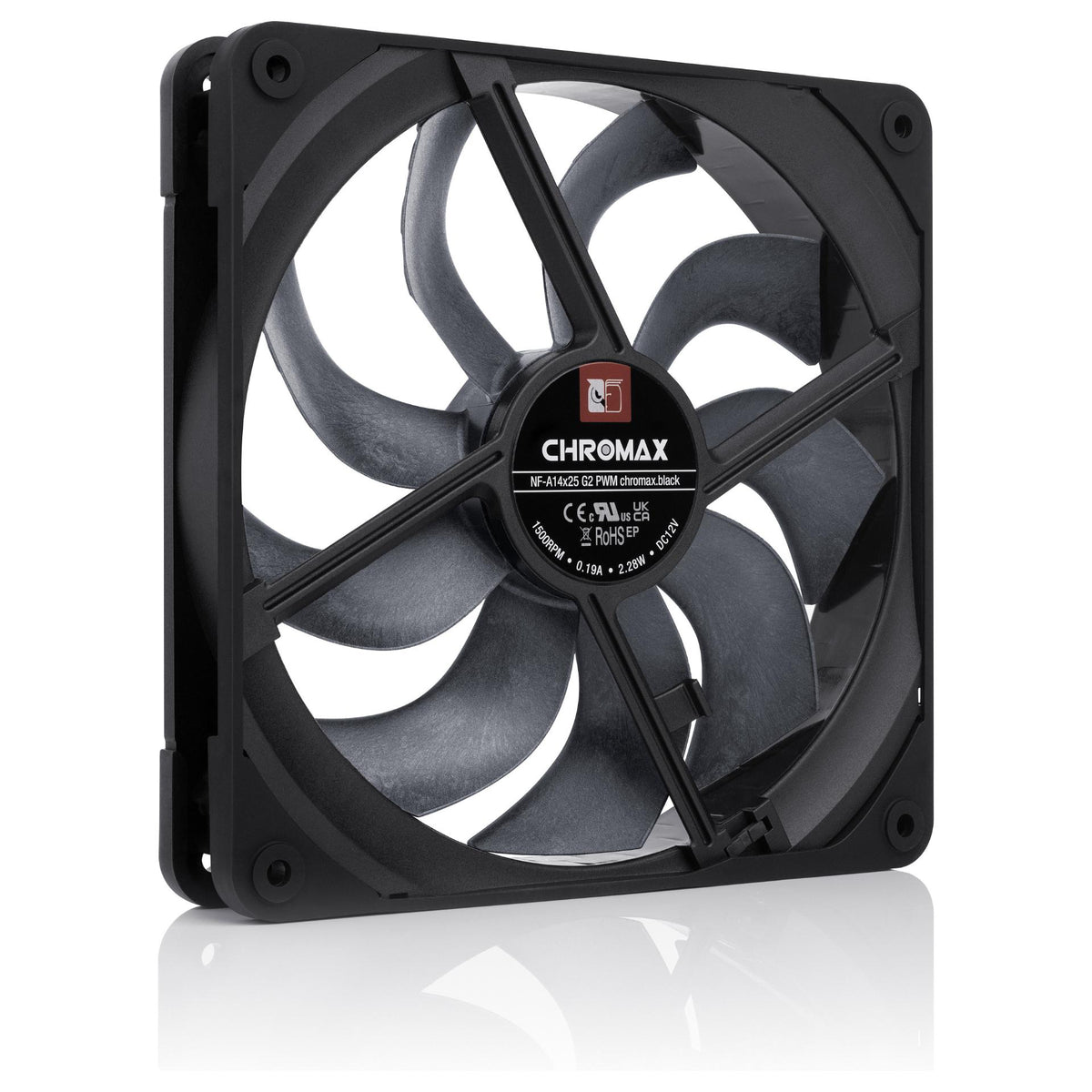 140mm Noctua NF-A14x25 G2PWM chromax.black
