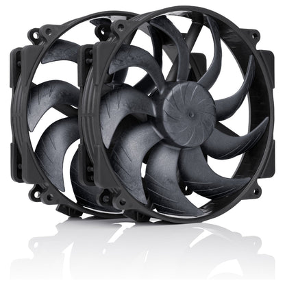 140mm Noctua NF-A14x25r G2 PWM Sx2-PP chromax.black (schwarz, 140 mm)