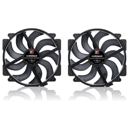140mm Noctua NF-A14x25r G2 PWM Sx2-PP chromax.black (schwarz, 140 mm)