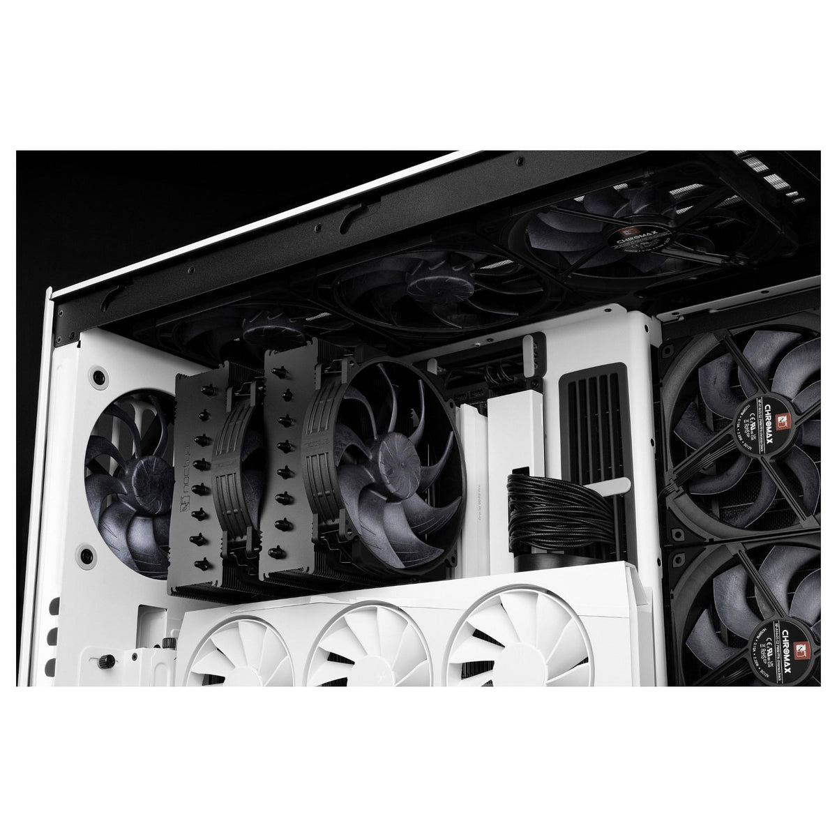 140mm Noctua NF-A14x25r G2 PWM Sx2-PP chromax.black (schwarz, 140 mm)