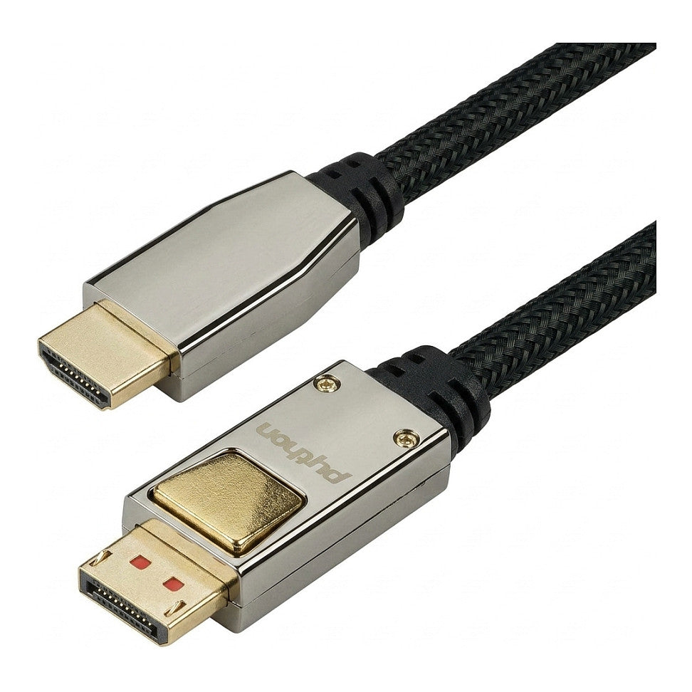 Python DisplayPort 1.4/HDMI Kabel 3m 4K UHD@60Hz vergoldet OFC St./St. schwarz