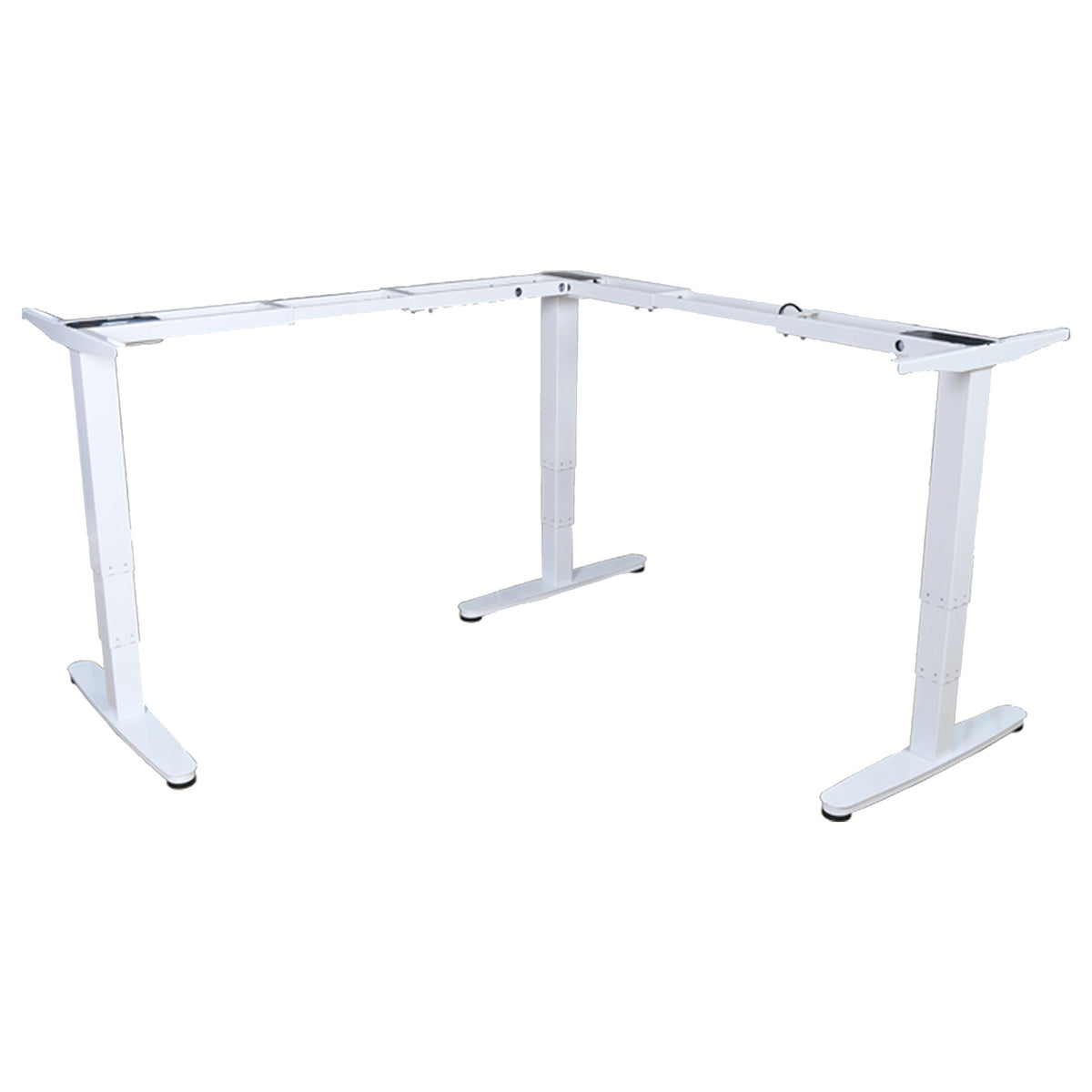 Equip Schreibtischgestell Triple Motor elek. 150Kg L-Form ws lite Retail
