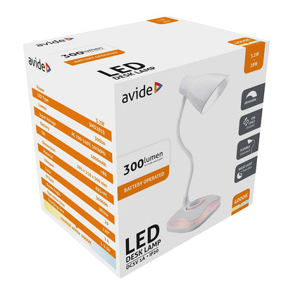 Avide LED Tischlampe, Nachtlicht Funktion USB 3.2W Dimmbar