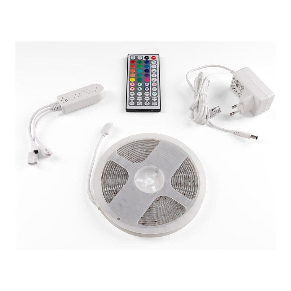 Avide LED Streifen Blister 12V 16W RGB 5m TUYA IR Fernbedi.