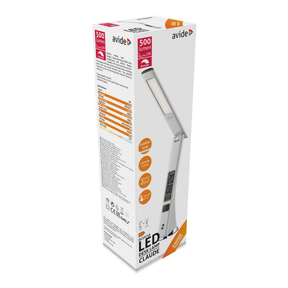 Avide LED Tischleuchte Business Claude Kalender Weiß 5W