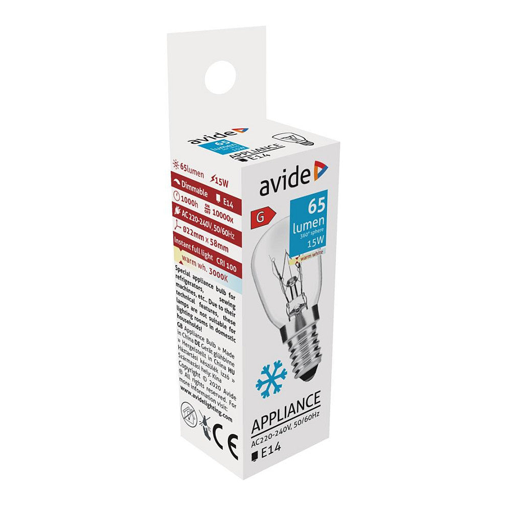 Avide Halogen Leuchtmittel 65lm 15W E14 WW 3000K