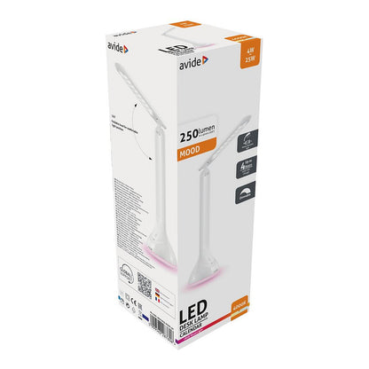 Avide LED Tischleuchte RGB Stimmungsbeleuchtung Weiß 4W