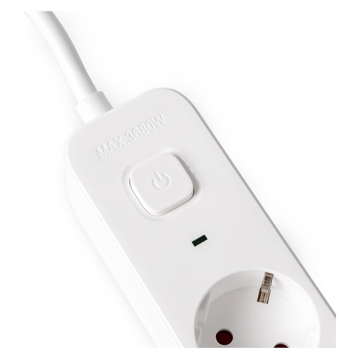 Entac Steckdosenleiste 4fach 1x USB-A & 1 USB-C, 1,5m weiß