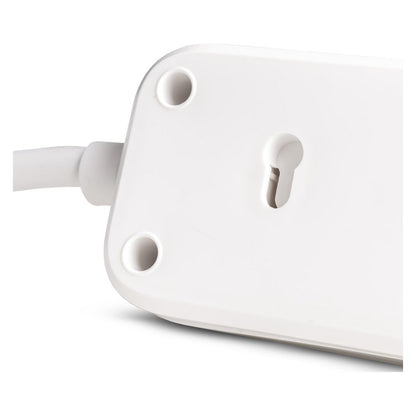 Entac Steckdosenleiste 4fach 1x USB-A & 1 USB-C, 1,5m weiß