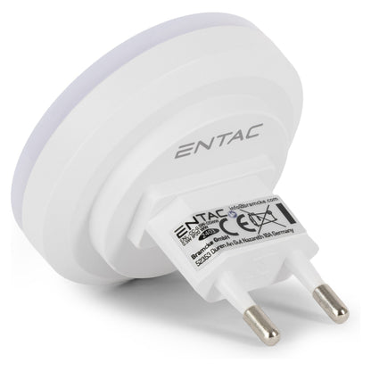 Entac Nachtlicht 0.5W Kreis WW White Dämmerungssensor