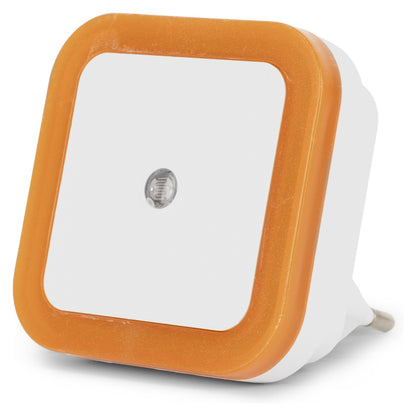 Entac Nachtlicht 0.5W quadrat. WW Orange Dämmerungssensor