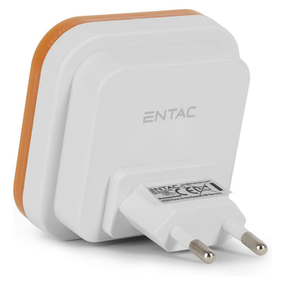 Entac Nachtlicht 0.5W quadrat. WW Orange Dämmerungssensor