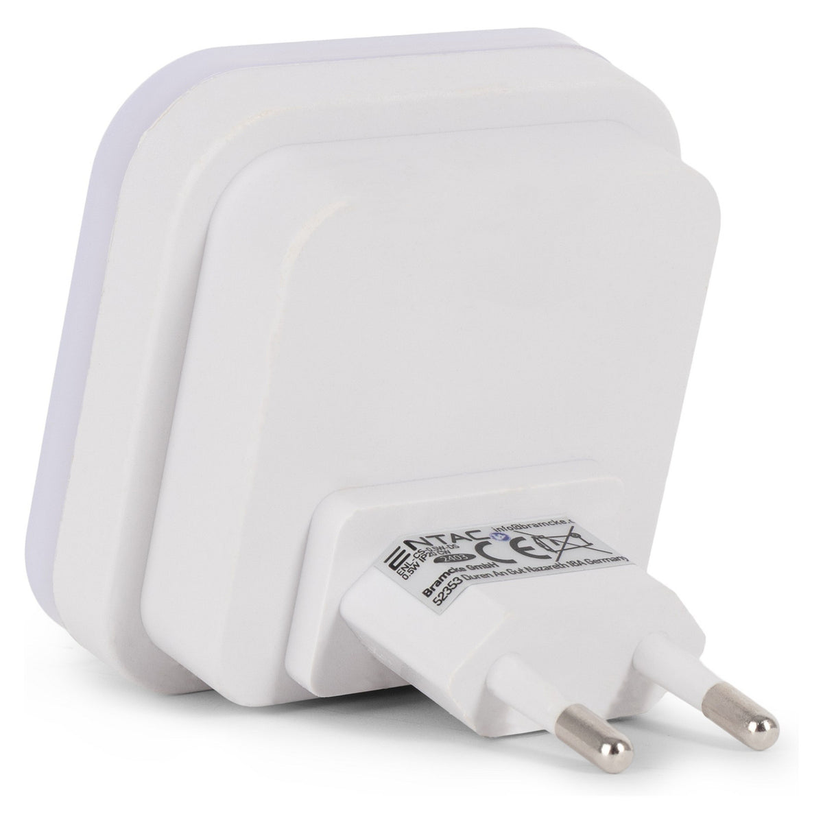 Entac Nachtlicht 0.5W quadrat. CW White Dämmerungssensor