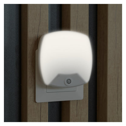 Entac Nachtlicht 0.5W quadrat. WW White Dämmerungssensor