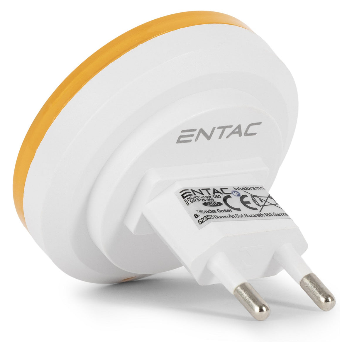 Entac Nachtlicht 0.5W Kreis WW Orange Dämmerungssensor