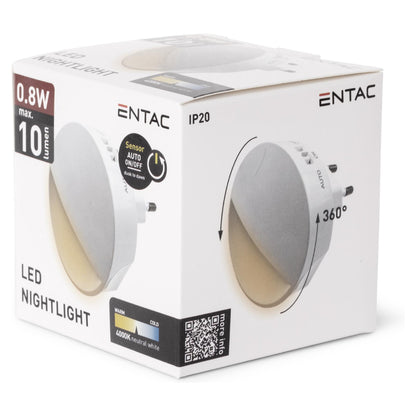 Entac Nachtlicht 0,8W CDS Dämmerungssensor(ohne PIR Sensor)