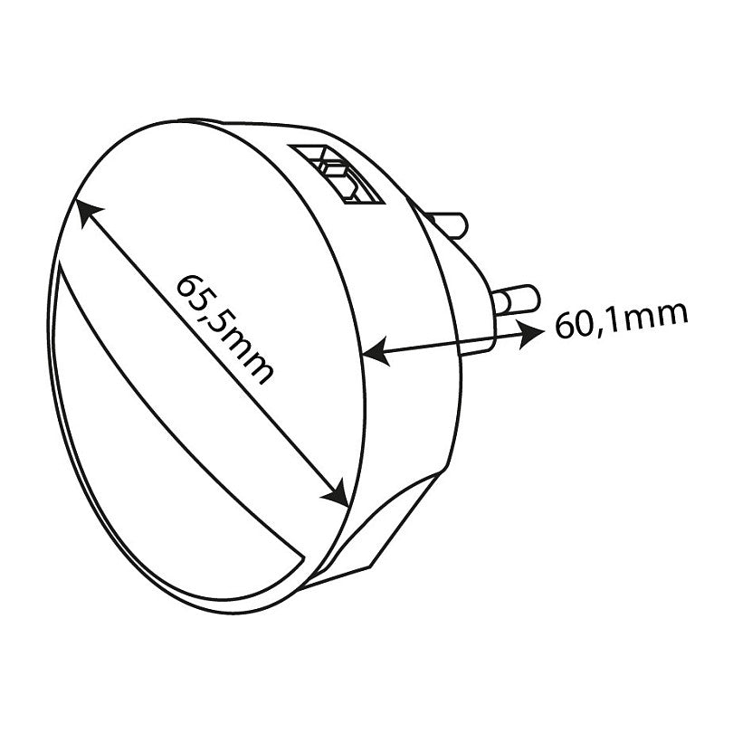 Entac Nachtlicht 0,8W CDS Dämmerungssensor(ohne PIR Sensor)