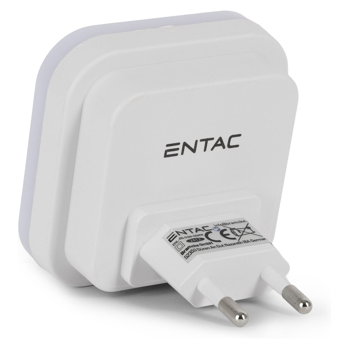 Entac Nachtlicht 0.5W quadrat. WW White Dämmerungssensor