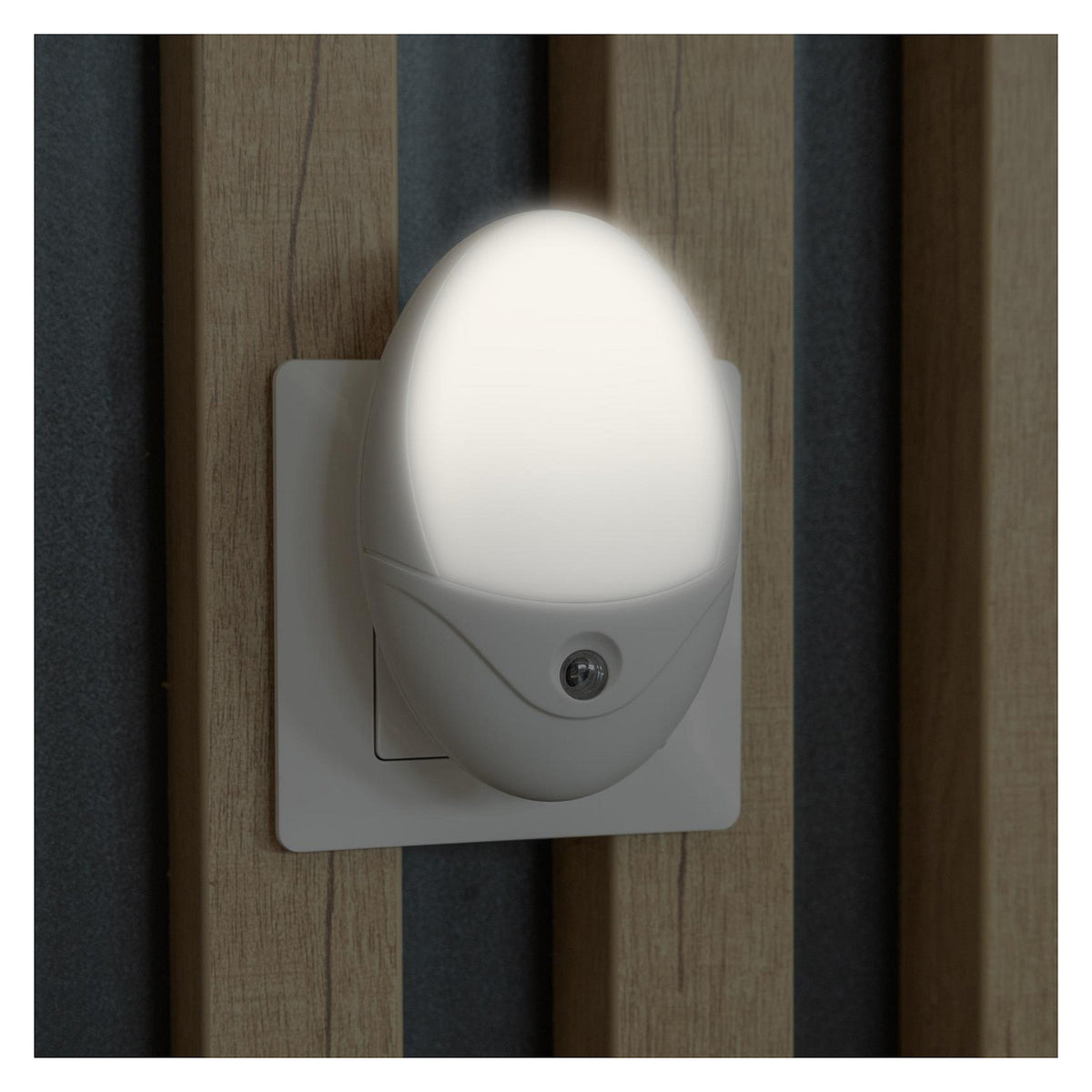 Entac Nachtlicht 0.5W Oval WW White Dämmerungssensor