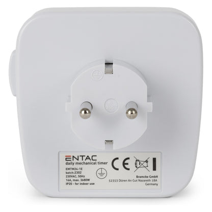 Entac Mechanischer Timer Mini 24 Stunden 48 Programme
