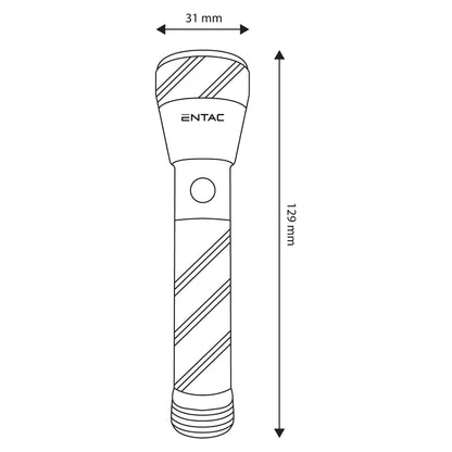 Entac Taschenlampe 1W Alu - AA