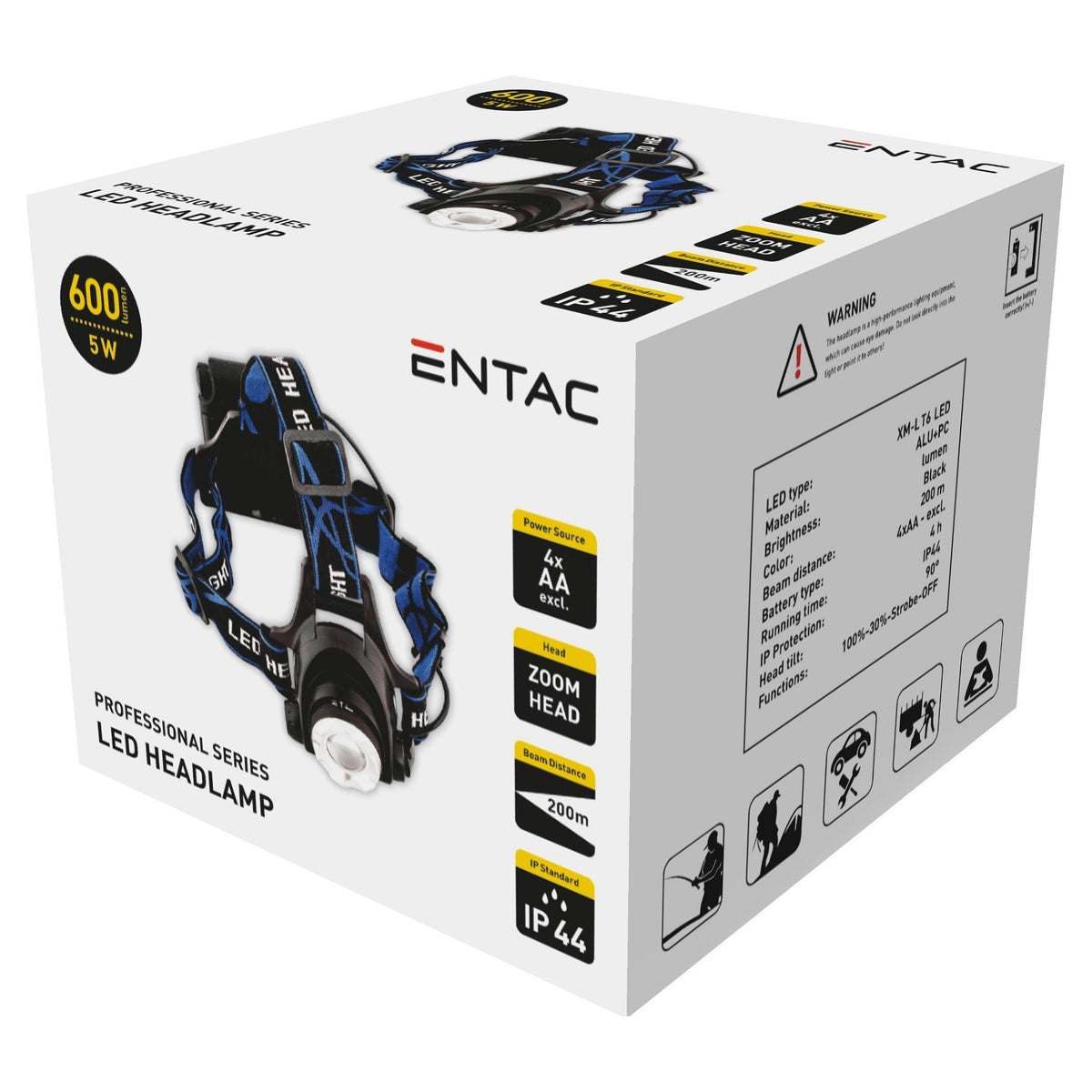 Entac Strinlampe Zoom 5W Alu
