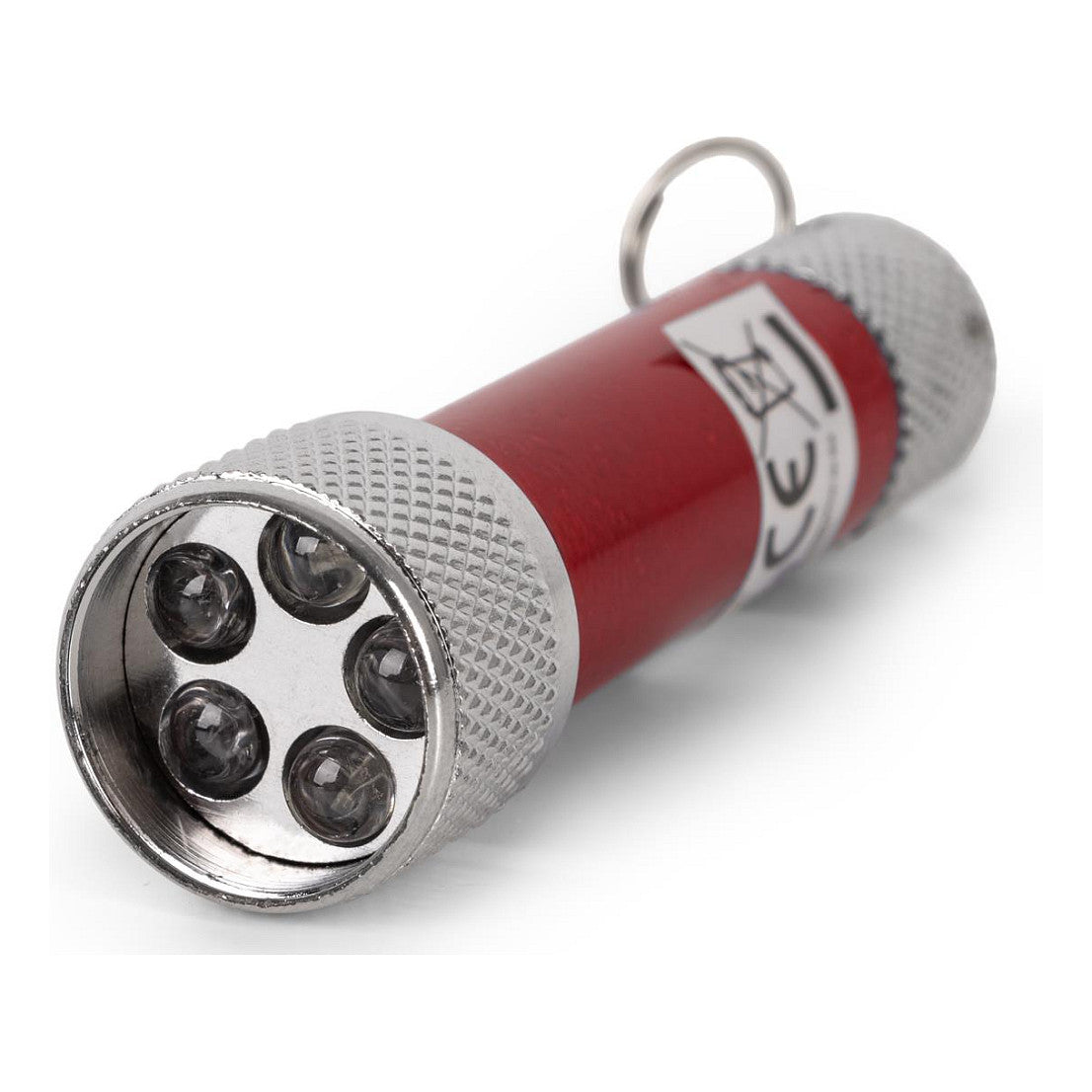 Entac Taschenlampe 5LED Schlüsselanhänger Rot