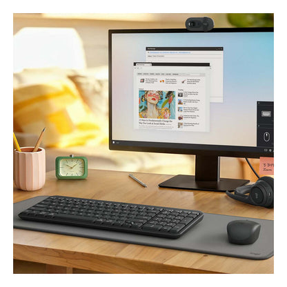 Logitech MK250 kabellos Bluetooth LE Set Französisch - Graphite