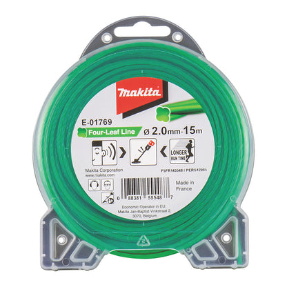 - Rasentrimmerfaden - 2 mm - Lnge: 15m - fr P/N: DUR191UZX3, DUR368LZ (E-01769)