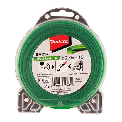- Rasentrimmerfaden - 2 mm - Lnge: 15m - fr P/N: DUR191UZX3, DUR368LZ (E-01769)