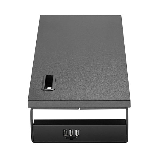 Equip Monitortischerhöhung 3xUSB2.0/Handyhalter 15Kg schwarz retail