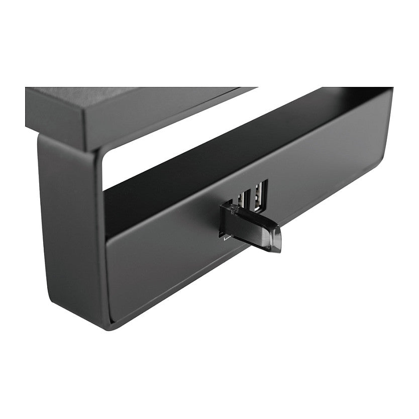 Equip Monitortischerhöhung 3xUSB2.0/Handyhalter 15Kg schwarz retail