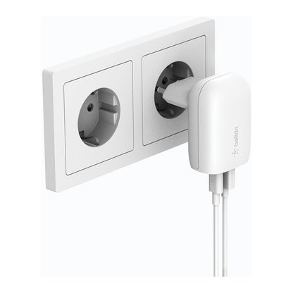Belkin Power Adapter USB-C und USB-A, Weiß, 37W