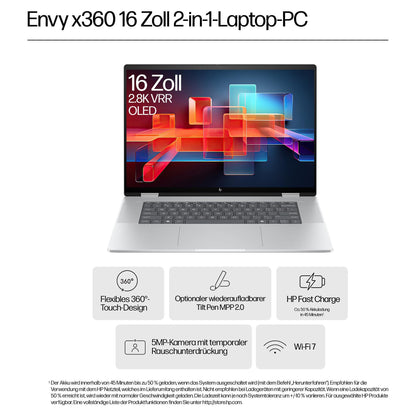 HP ENVY x360 16-ad0177ng RYZ7 8840HS/16GB/1TBSSD/W11 Home Touch