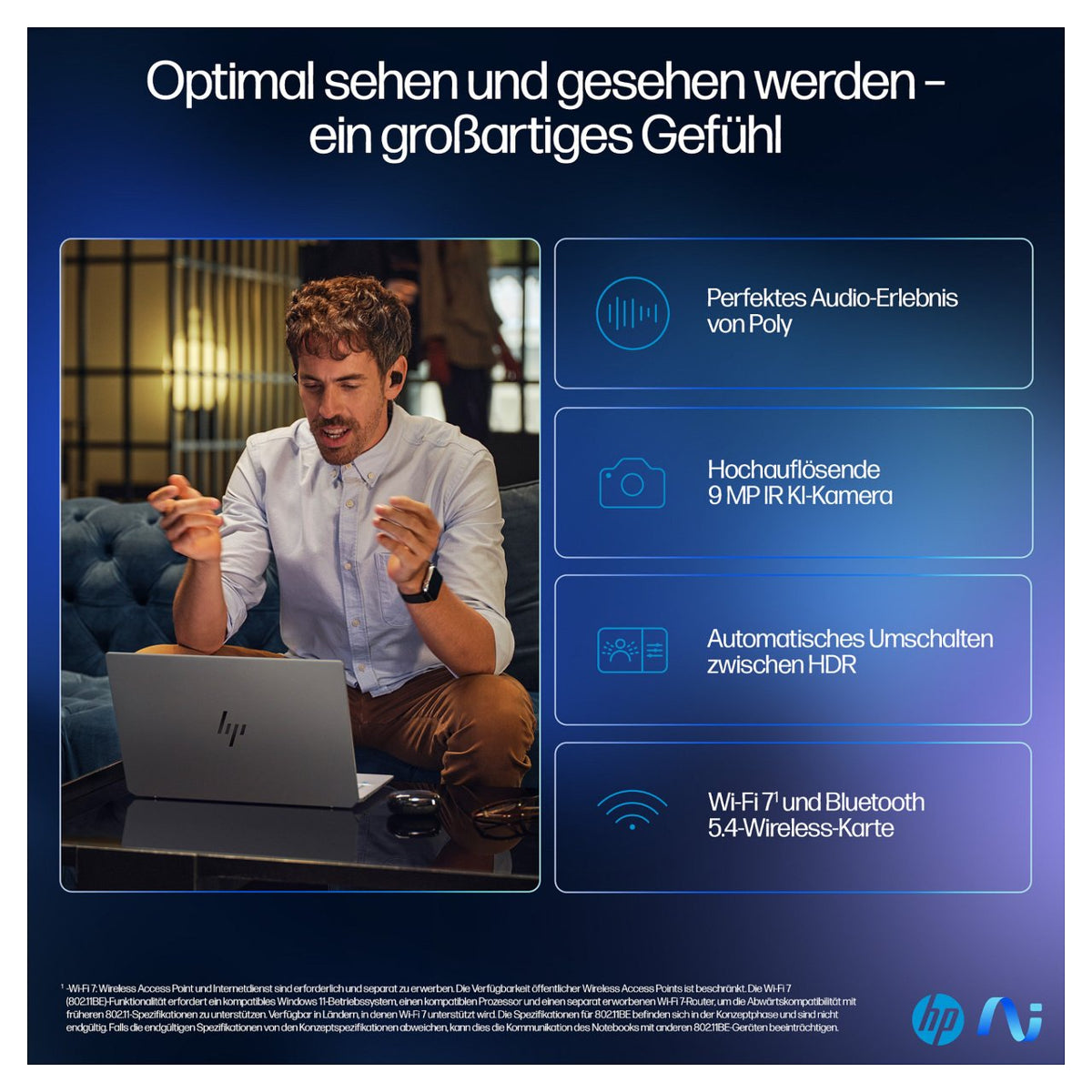 HP OmniBook Ultra AI PC 14-fd0191ng RYZ AI 9 365/16GB/1TBSSD/W11 Home Touch